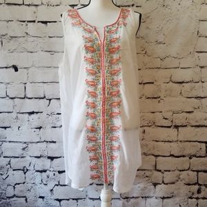 eShakti Embroidered Tunic/Cover-Up
